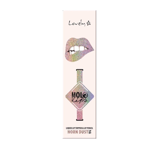 Lovely Holo Lips zestaw pomadka kredka do ust Horn Dust