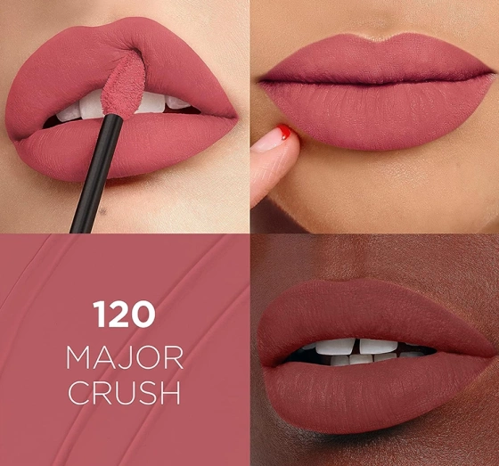 L'Oréal Paris Infaillible Matte Resistance matowa pomadka w płynie 120 Major Crush 5 ml