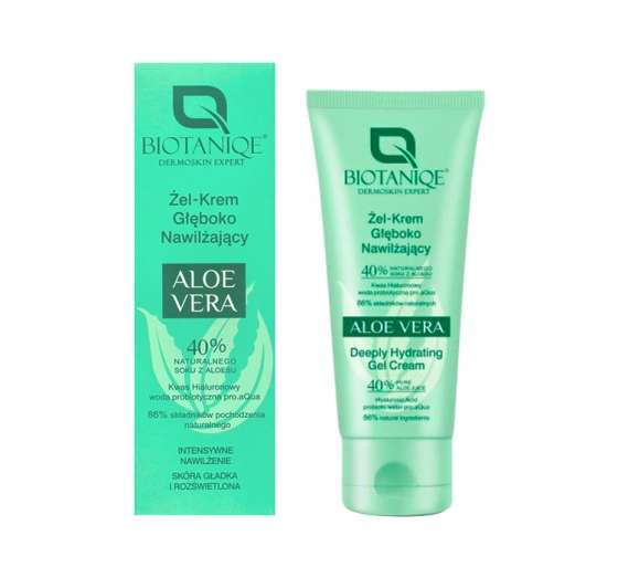 Biotaniqe Aloe Vera głęboko nawilżający żel-krem do twarzy 50 ml