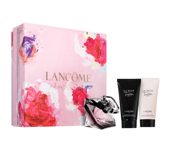 Lancôme La Nuit Trésor woda perfumowana spray 50 ml żel pod prysznic 50 ml balsam do ciała 50 ml