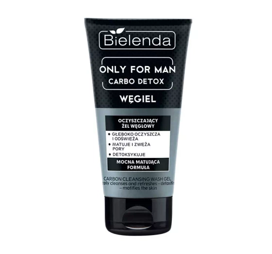 Bielenda Only For Man Carbo Detox oczyszczający żel do mycia twarzy 150 g