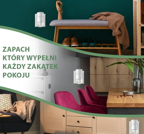 Air Wick zestaw elektryczny odświeżacz powietrza wkład Księżycowa Lilia Otulona Satyną 19 ml