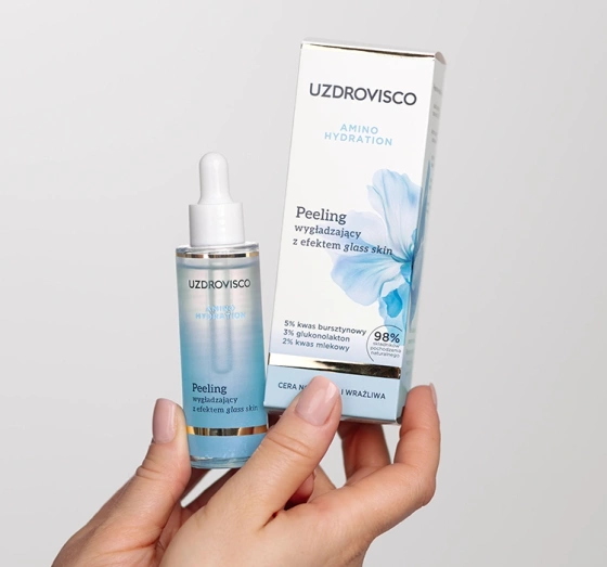 Uzdrovisco Amino Hydration peeling wygładzający z efektem glass skin 30ml