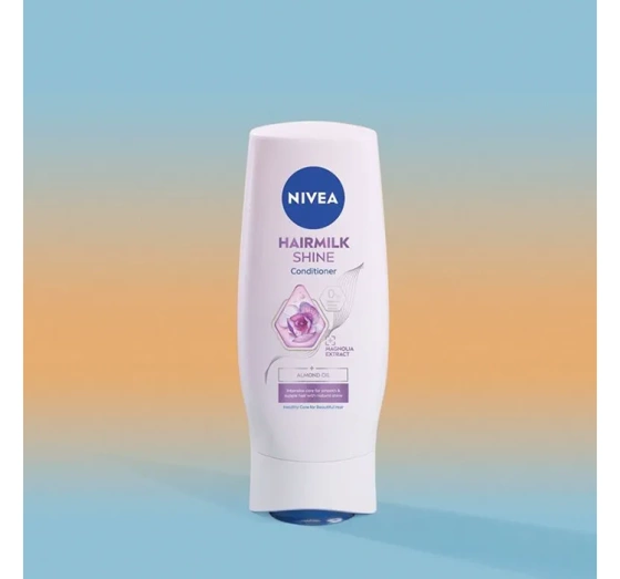 NIVEA Hairmilk Shine odżywka do włosów dla naturalnego połysku 200 ml