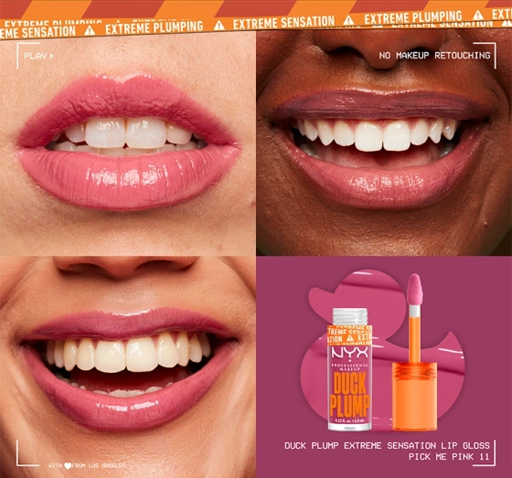 NYX Professional Makeup Duck Plump powiększający błyszczyk do ust 11 Pick Me Pink 6,8 ml