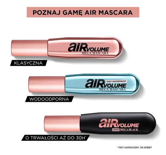 L'Oréal Paris Air Volume tusz do rzęs Mega Black 9,4 ml