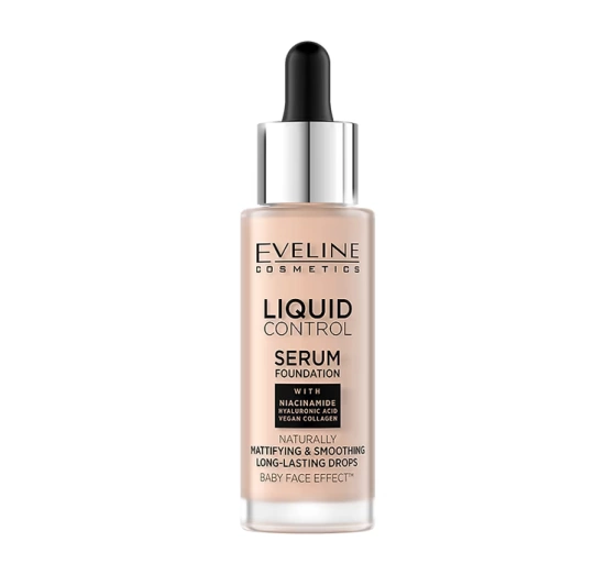 Eveline Cosmetics Liquid Control HD podkład do twarzy 001 Porcelain 32 ml