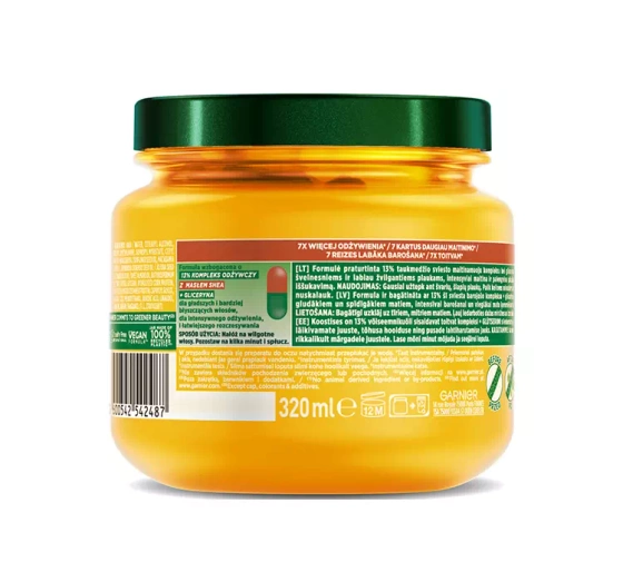 Garnier Fructis Oil Repair 3 Butter odżywcza maska do włosów 320 ml