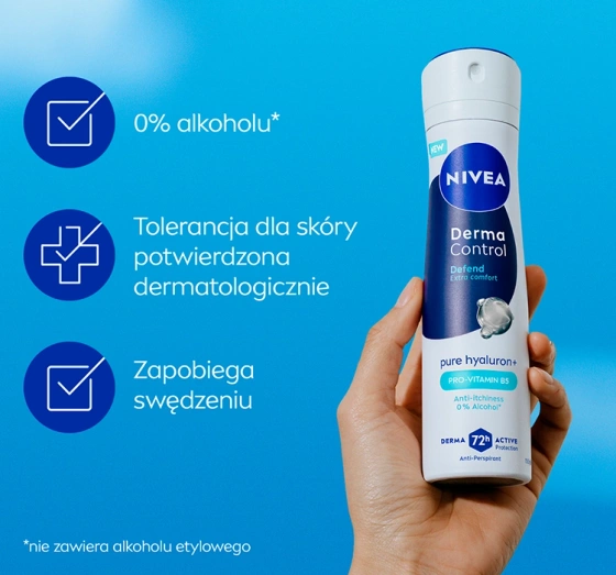 NIVEA Derma Control antyperspirant w sprayu dla kobiet Defend 150 ml