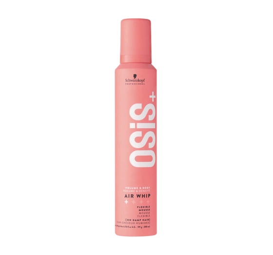 SCHWARZKOPF OSIS AIR WHIP ELASTYCZNIE UTRWALAJĄCA PIANKA DODAJĄCA WŁOSOM OBJĘTOŚCI 200ML
