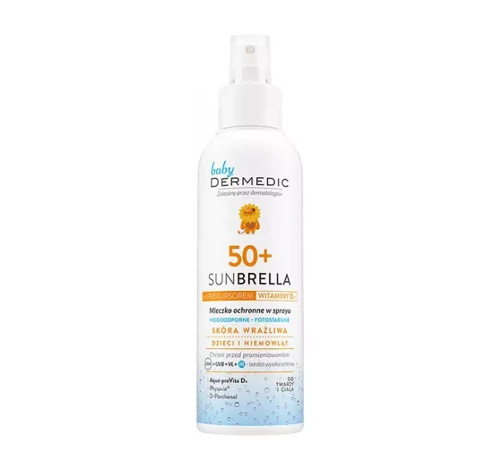 Dermedic Baby Sunbrella mleczko ochronne w sprayu SPF50 dla dzieci i niemowląt 150 ml