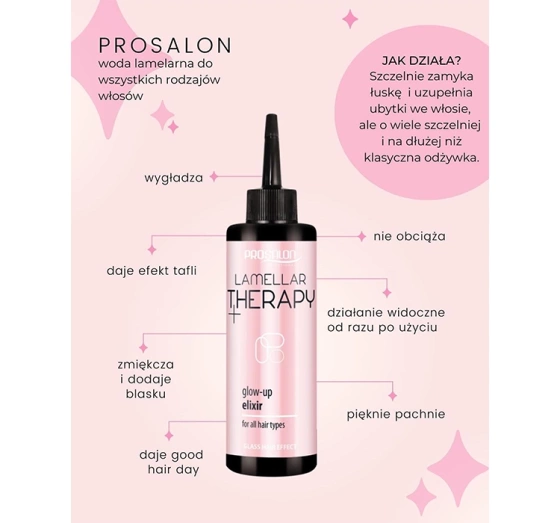 PROSALON PROFESSIONAL WODA LAMELARNA DO WŁOSÓW 200ML