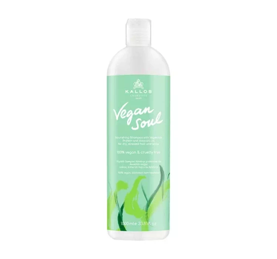 Kallos Vegan Soul wegański szampon odżywczy do włosów suchych i zniszczonych 1000ml