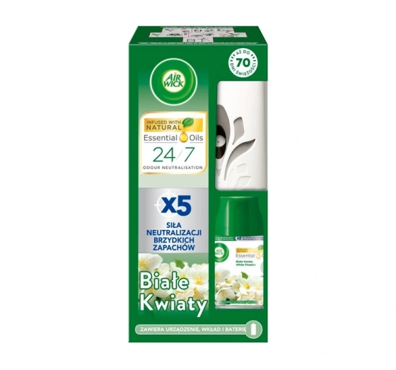 Air Wick Freshmatic zestaw automatyczny odświeżacz powietrza biały wkład Białe Kwiaty