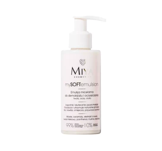 Miya Cosmetics My Soft Emulsion emulsja micelarna do demakijażu i oczyszczania 140ml