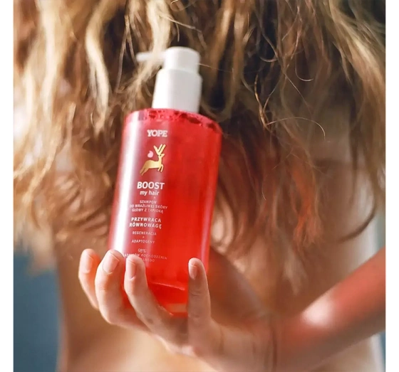 Yope Bounce My Hair Boost regenerujący szampon do wrażliwej skóry głowy z tapioką 300ml