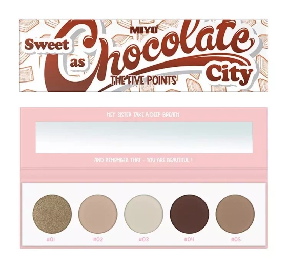 Miyo Five Points Color Box Edition paleta cieni 22 Sweet As Chocolate City 6,5g