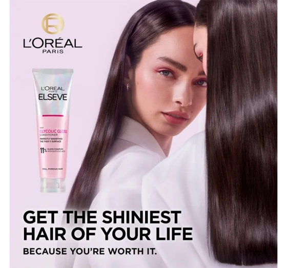 L'Oréal Paris Elseve Glycolic Gloss odżywka do włosów matowych i szorstkich 150 ml