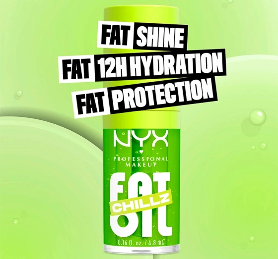 NYX Professional Makeup Fat Oil Chillz błyszczyk do ust 19 Kiwi Freezie 4,8 ml