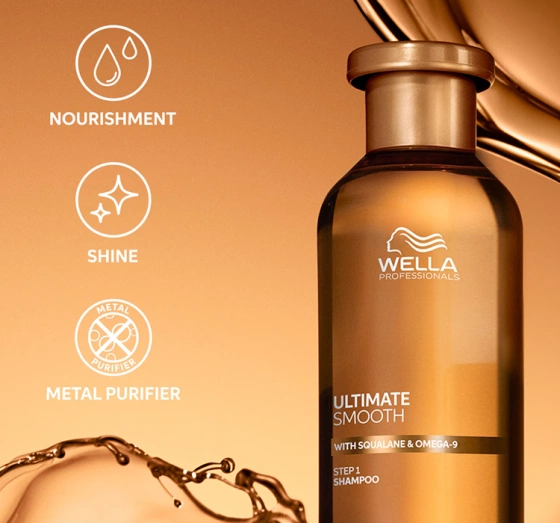 Wella Professionals Ultimate Smooth odżywczy szampon do włosów suchych i puszących 250ml