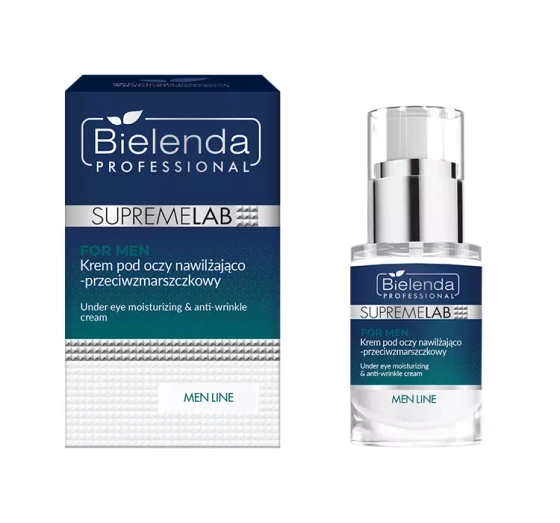 Bielenda Professional Supremelab Men Line nawilżająco-przeciwzmarszczkowy krem pod oczy 15 ml
