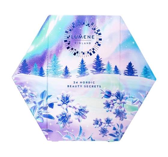 Lumene 24 Nordic Beauty Secrets kalendarz adwentowy z kosmetykami do makijażu i pielęgnacji twarzy