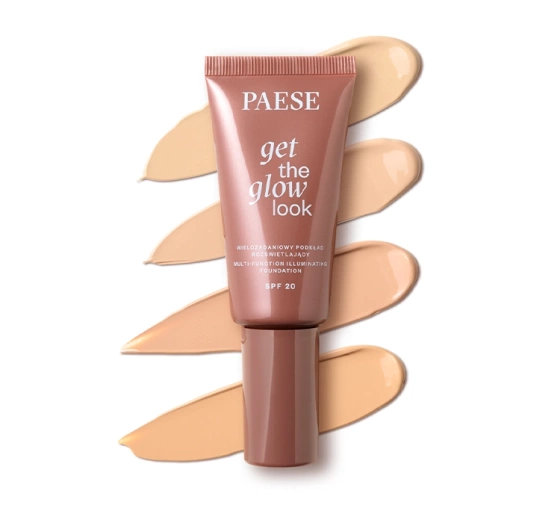 Paese Get The Glow Look rozświetlający podkład do twarzy SPF20 1N Light Beige 30 ml