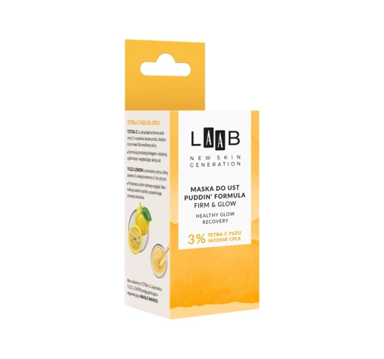 AA LAAB Tetra-C Yuzu Puddin' Formula Firm&Glow maska do ust 15 g