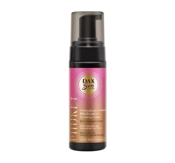 Dax Sun Phuket nawilżająca pianka brązująca do twarzy i ciała 160 ml