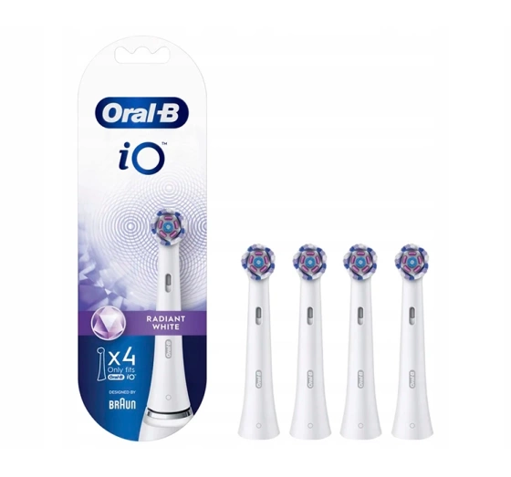 Oral-B iO Radiant White końcówki do szczoteczki do zębów 4 sztuki