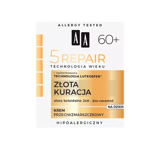 AA 5 Repair Złota Kuracja 60 krem przeciwzmarszczkowy na dzień 50 ml