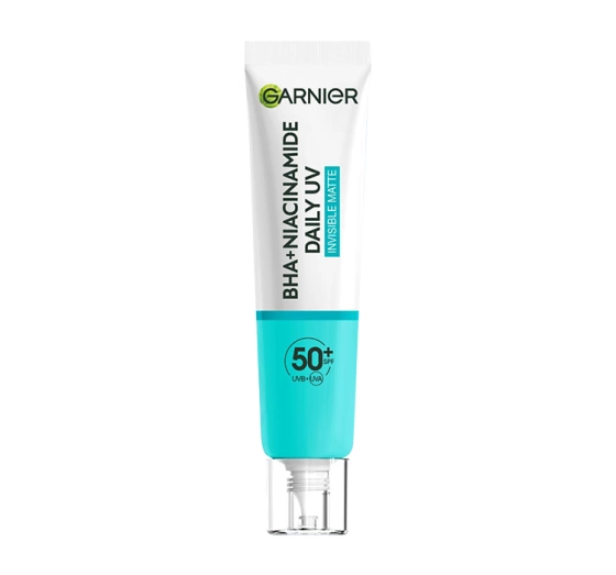 Garnier BHA Niacynamid fluid przeciw niedoskonałościom SPF50 Invisible Matte 40 ml
