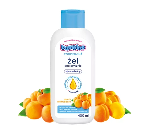Bambino Rodzina żel pod prysznic hiperdelikatny Mirabelka 400 ml