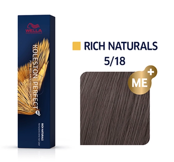 Wella Professionals Koleston Perfect Me Rich Naturals krem koloryzujący 5/18 60ml