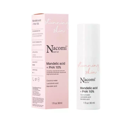 Nacomi Next Level Stunning Skin kwas migdałowy 10% PHA serum do twarzy 30 ml
