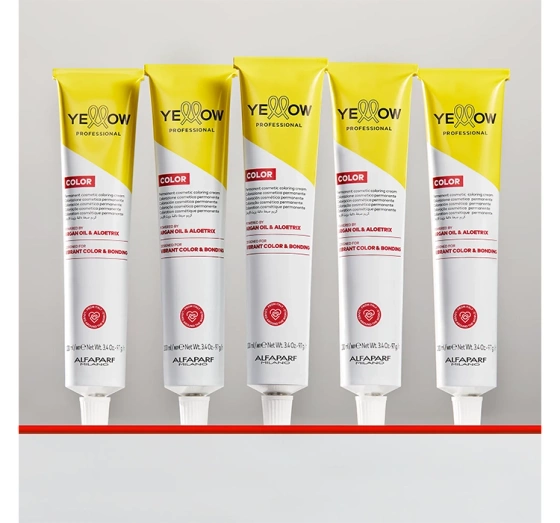 Yellow Professional Color trwała farba do włosów 4 Cool Medium Natural Brown 100ml