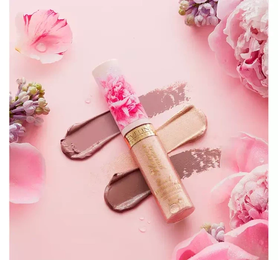 Eveline Cosmetics Flower Garden matowy cień do powiek w płynie 2w1 03 6,5 ml