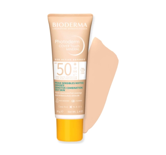 Bioderma Cover Touch Mineral kryjący fluid mineralny Very Light SPF50 40 g