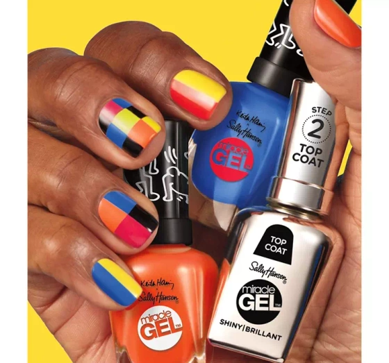 SALLY HANSEN MIRACLE GEL KEITH HARING LAKIER DO PAZNOKCI 925 DRAW BLUE IN 14,7ML