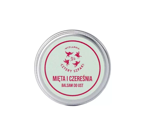 Mydlarnia Cztery Szpaki balsam do ust Mięta i Czereśnia 15ml