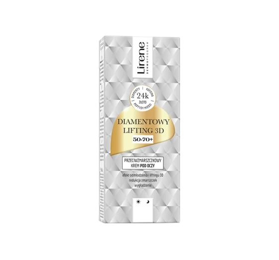 Lirene Dermoprogram Diamentowy Lifting 3D przeciwzmarszczkowy krem pod oczy 15 ml