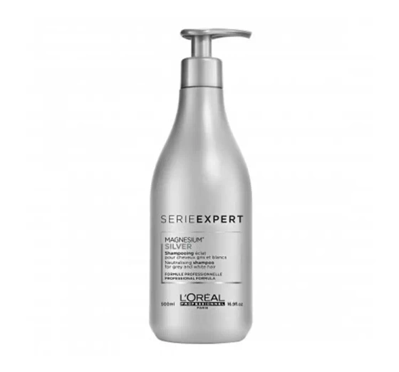 L'Oréal Professionnel Serie Expert Silver neutralizujący szampon do włosów siwych lub mocno rozjaśnionych 500 ml