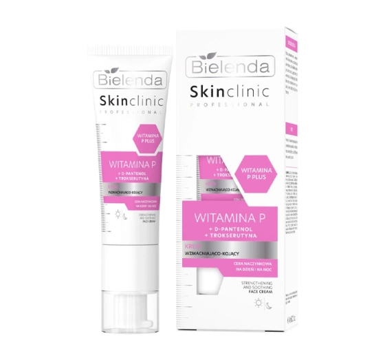Bielenda Skin Clinic Professional wzmacniająco-kojący krem do twarzy z witaminą P 40 ml