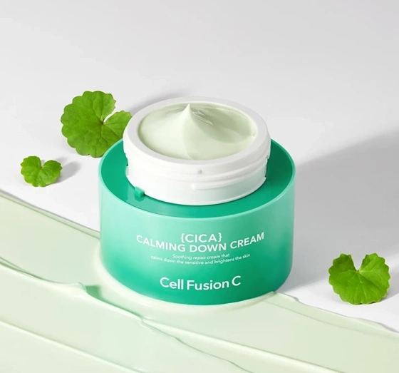 Cell Fusion C Cica Calming Down Cream łagodzący krem do cery wrażliwej, naczynkowej i podrażnionej 50 ml