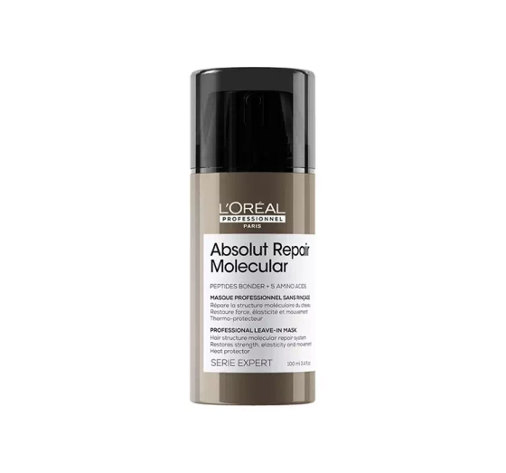 L'Oréal Professionnel Serie Expert Absolut Repair Molecular intensywnie odbudowująca maska bez spłukiwania do włosów zniszczonych 100 ml