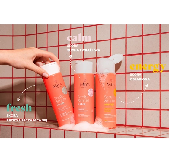 Miya Scalp & More Calm nawilżający szampon z prebiotykami 300ml