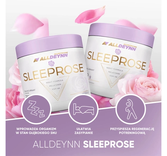 Allnutrition Alldeynn Sleeprose suplement diety w proszku Lemon Orange 280 g