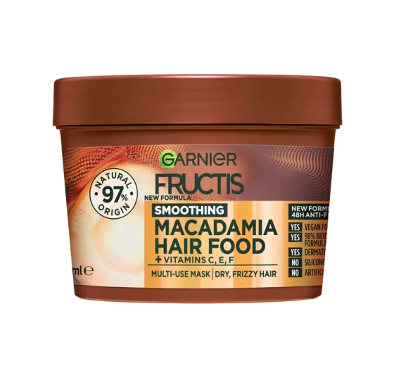 Garnier Fructis Hair Food Macadamia wygładzająca maska do włosów suchych i niesfornych 400 ml
