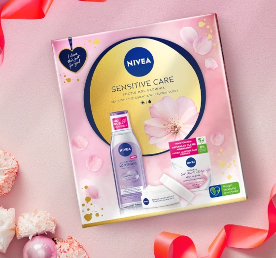 NIVEA Sensitive Care zestaw krem na dzień płyn micelarny