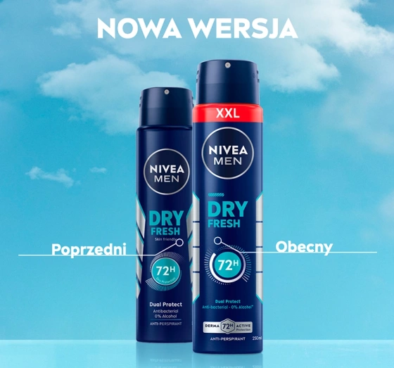 NIVEA MEN Dry Fresh antyperspirant w sprayu dla mężczyzn 250 ml